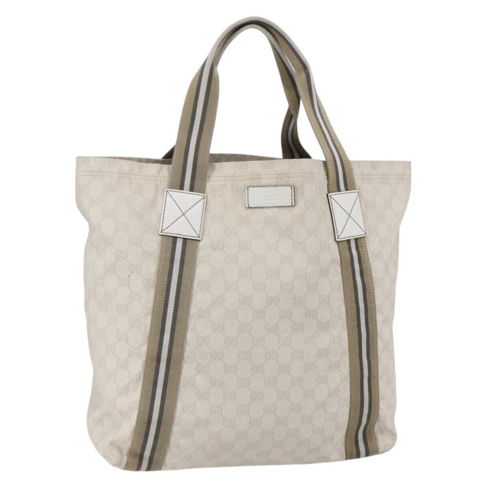 Gucci Original Web Tote GG Canvas and leather Tall